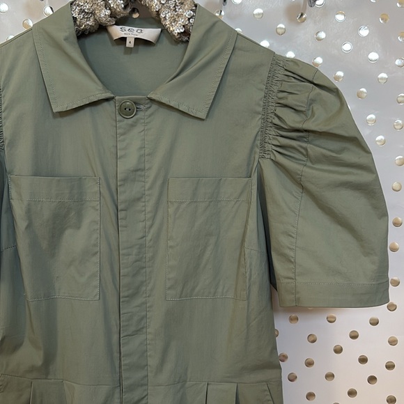 Sea New York Sienna Puff Sleeve Wide Leg Jumpsuit ~ - Picture 4 of 12